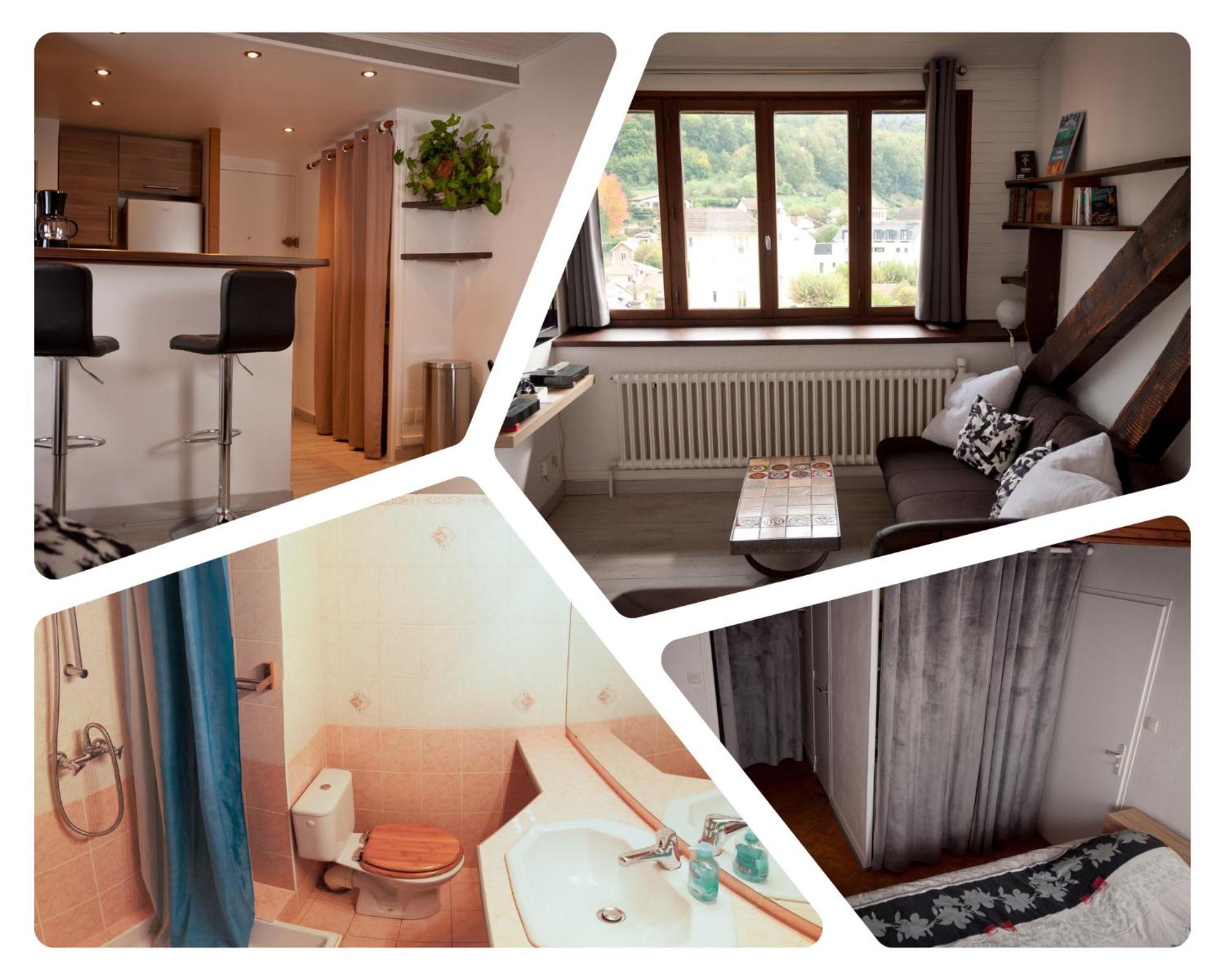 Le T2 Douillet D'Uriage - Residence Le Louvre - Cure Thermale Uriage- Proche Chamrousse - Jusqu'A 3 Personnes - Region Agreable En Toute Saison Vaulnaveys-le-Haut 外观 照片