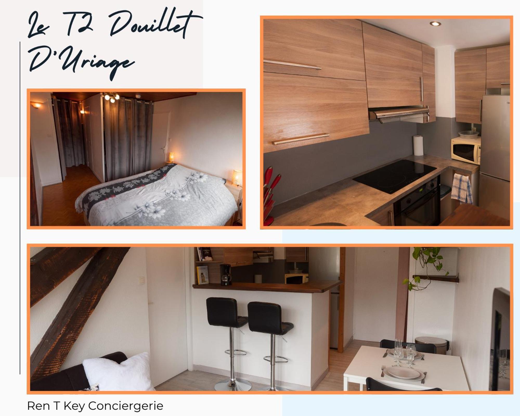 Le T2 Douillet D'Uriage - Residence Le Louvre - Cure Thermale Uriage- Proche Chamrousse - Jusqu'A 3 Personnes - Region Agreable En Toute Saison Vaulnaveys-le-Haut 外观 照片